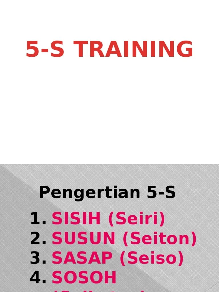 Sosialisasi 5-s Sharing | PDF