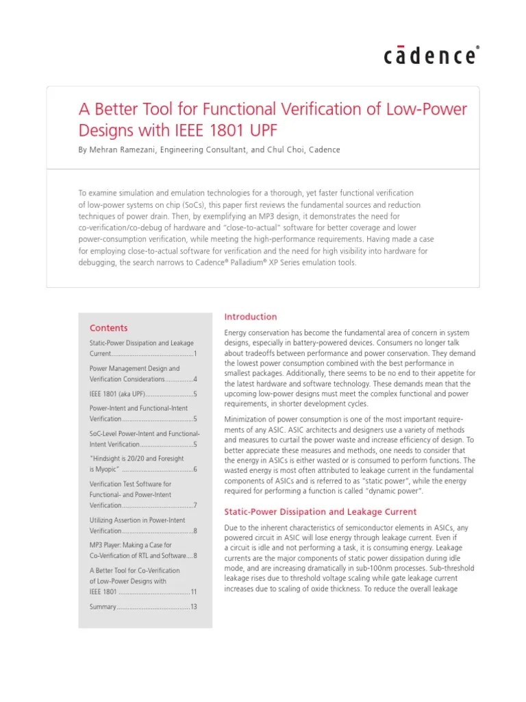 A Better Tool For Functional Verification Of Low-Power Designs With ...