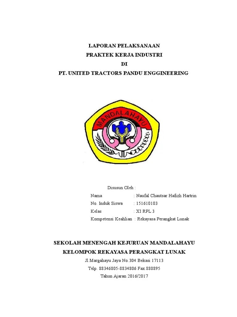 Systems pt.batik rahmawati in surakarta was waterfall. Format Laporan Pkl Pdf