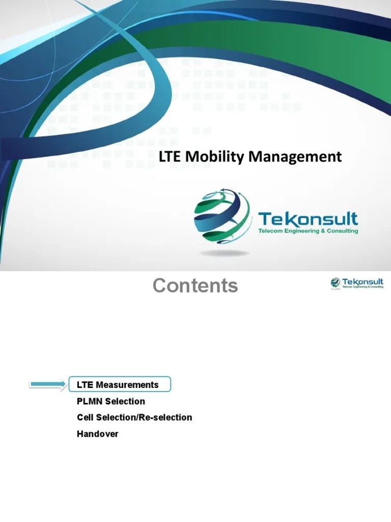 07 - LTE Mobility Management | PDF | Lte (Telecommunication) | Telecommunications