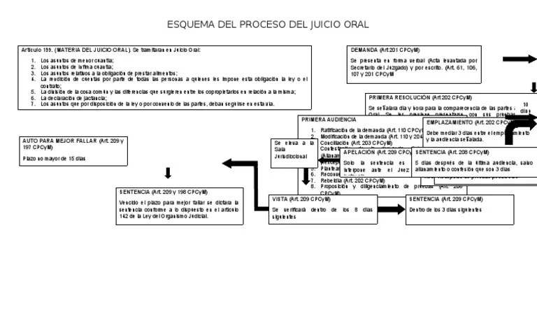 Esquema Juicio Oral Civil | PDF