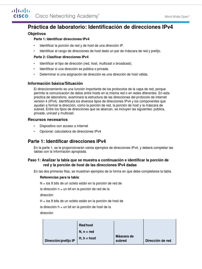 8.1.4.8 Lab - Designing And Implementing A Subnetted IPv4 Addressing ...