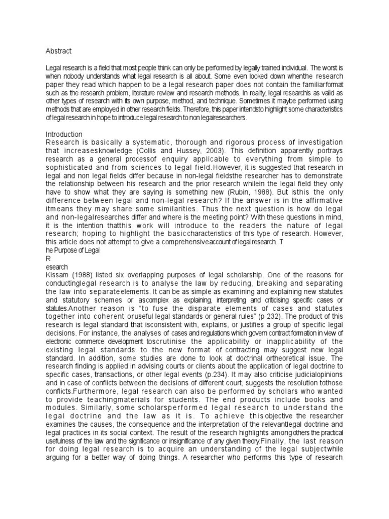 Methods Of Legal Research | PDF | Jurisprudence | Copyright