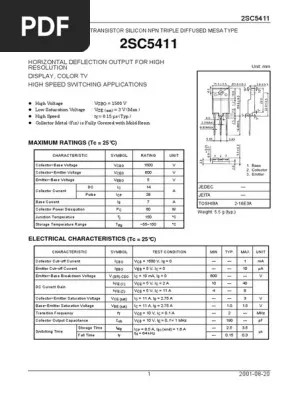 Reemplazo Transistor Horizontal Tt2140
