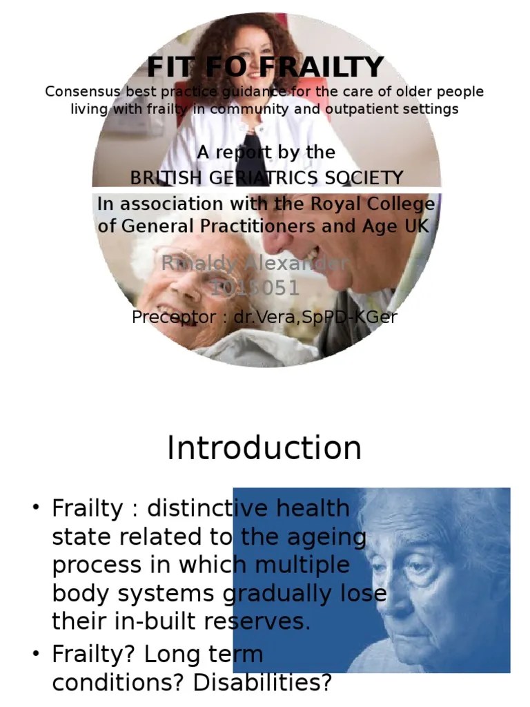 Frailty Syndrome | PDF