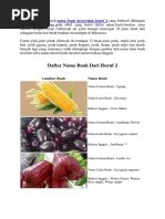 Daftar Nama Buah Dari Huruf H | PDF