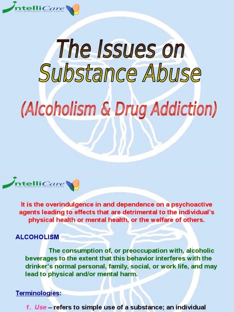 Substance Abuse (Alcoholism & Drug Addiction) | PDF | Alcoholism | Substance Dependence