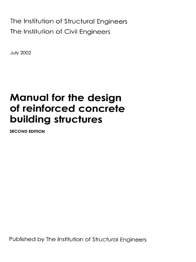 Manual For Design Of Concrete Structures ICE 2002 PDF | PDF | Bending | Beam (Structure)