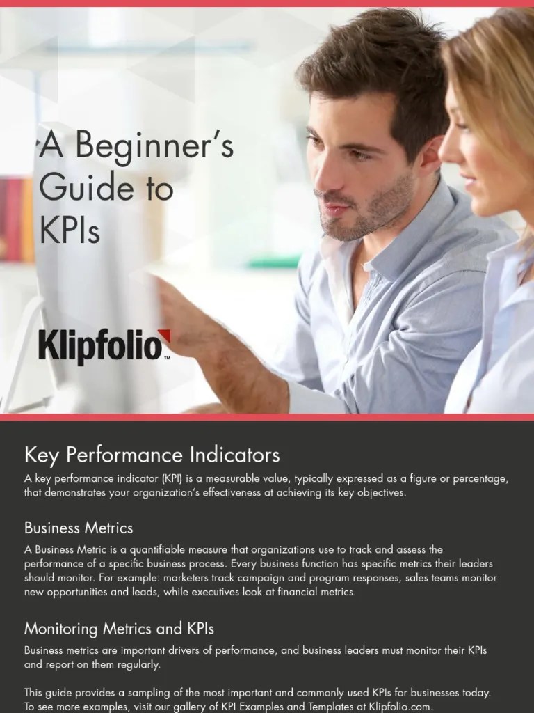 Beginners Guide To Kpis | PDF