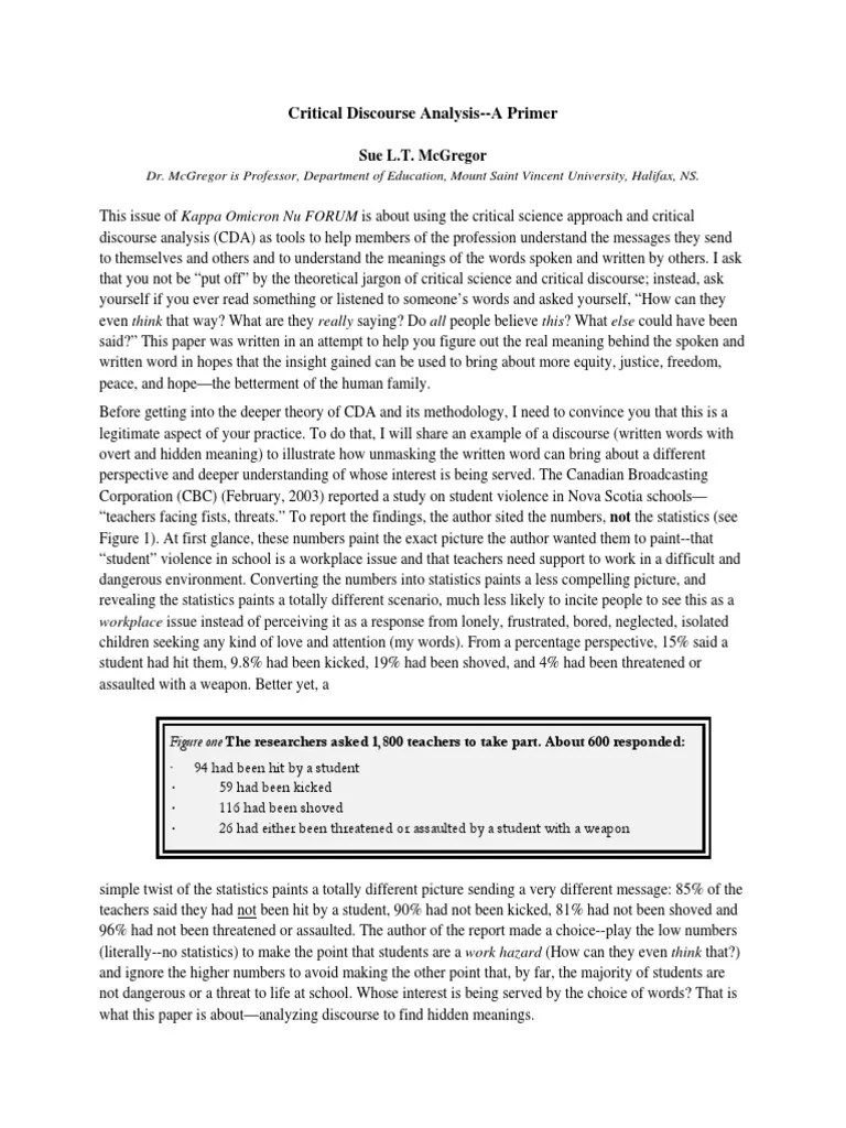 Critical Discourse Analysis, A Primer | Discourse | Ideologies | Free 30-day Trial | Scribd