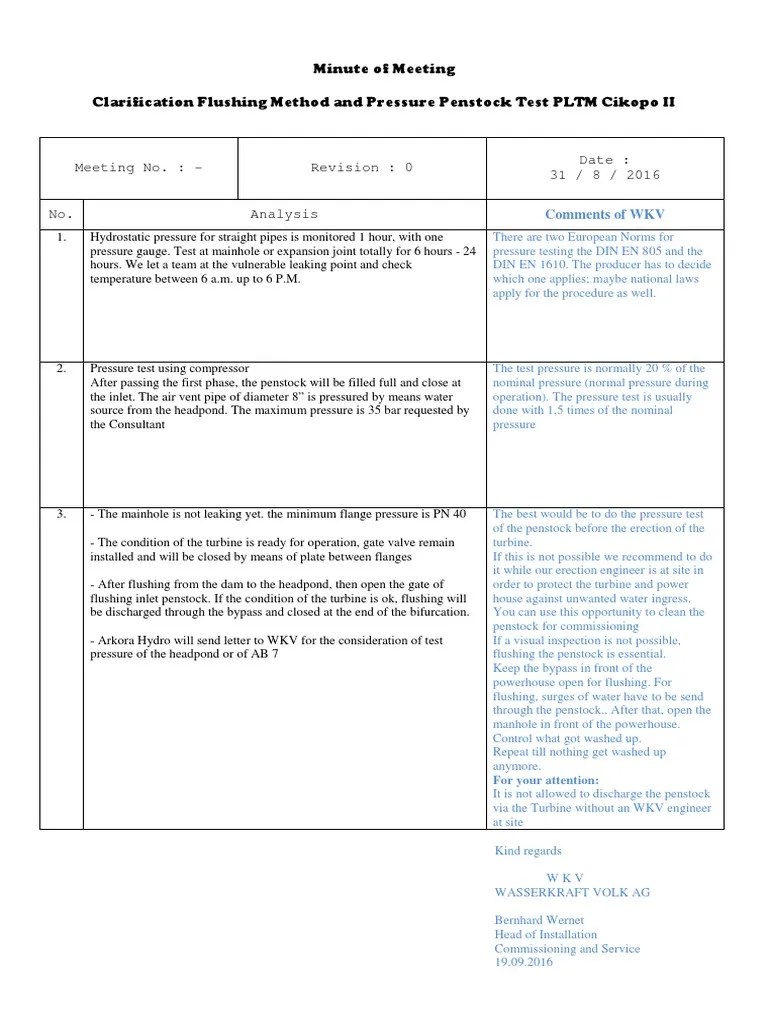 Minute Of Meeting 1 | PDF