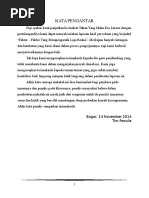 Berlangsung cukup lama maka akan terjadi penurunan laju reaksi. Makalah Kimia Laju Reaksi Pdf