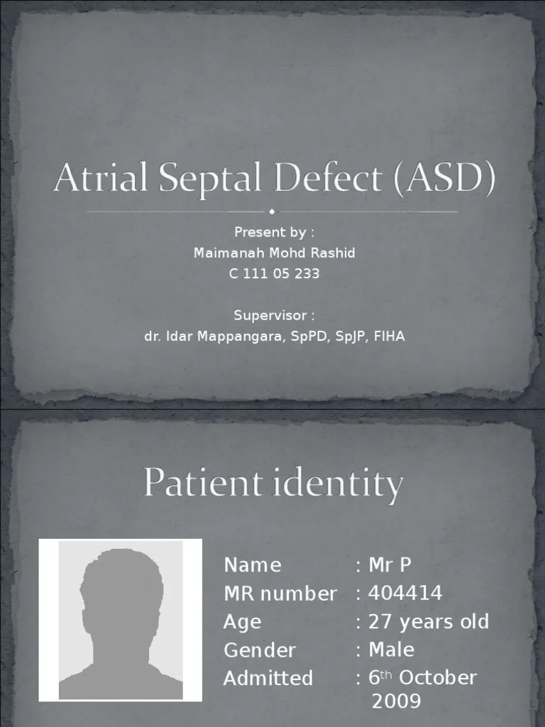 Atrial Septal Defect (ASD) | PDF | Heart | Cardiology