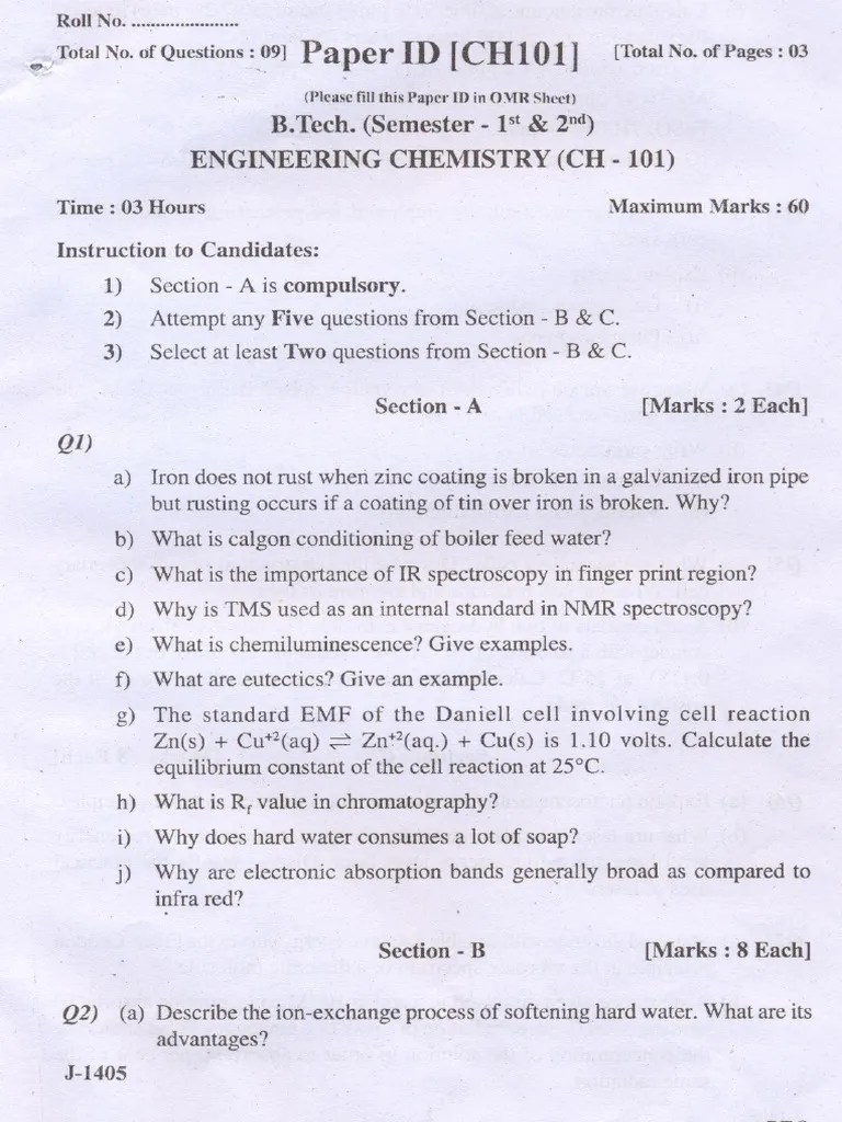 Engineering Chemistry First Year | PDF | Solution | Corrosion