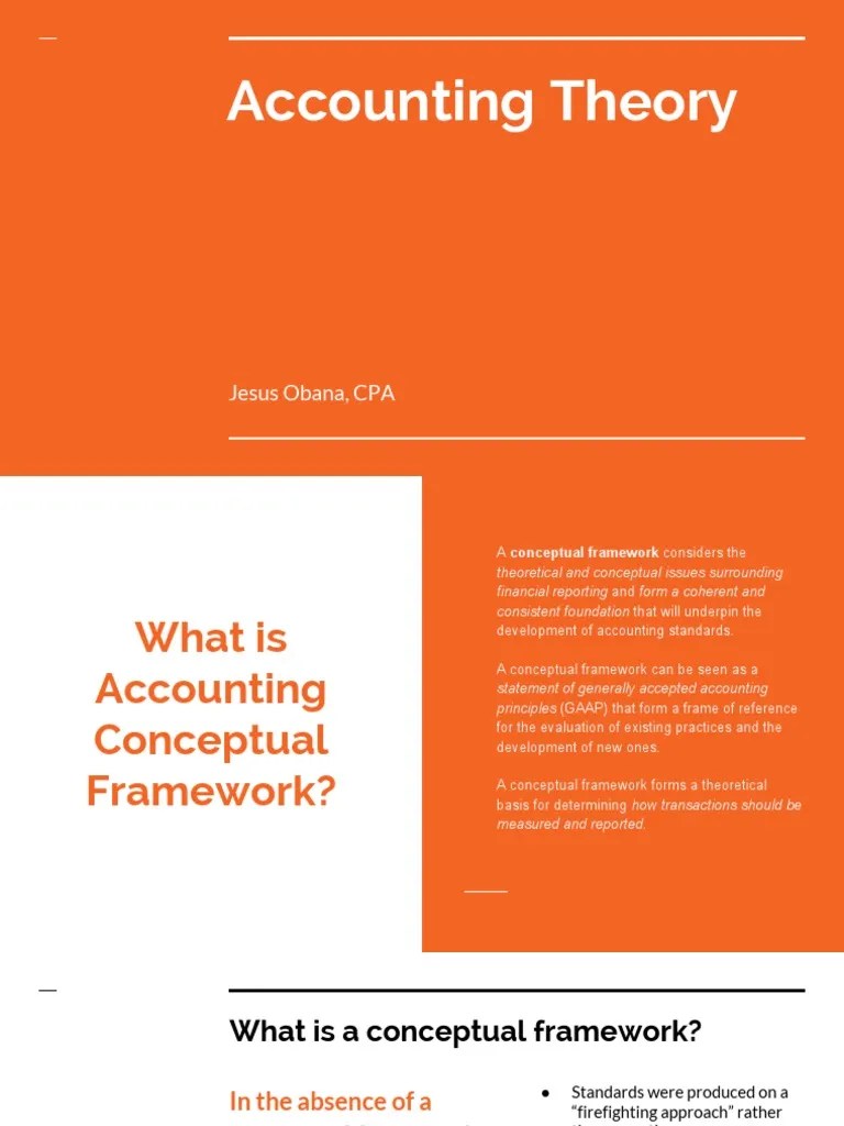 Slide Presentation - Accounting Conceptual Framework PDF | PDF | Financial Statement ...