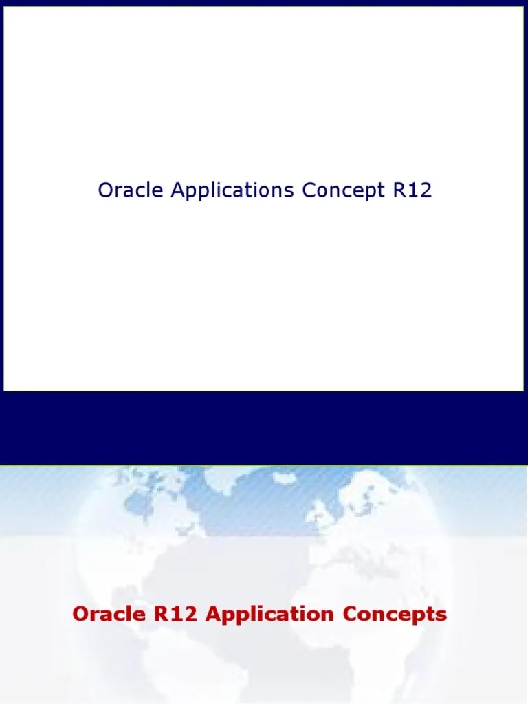 Oracle R12 Application Concepts | PDF | Oracle Database | Web Server