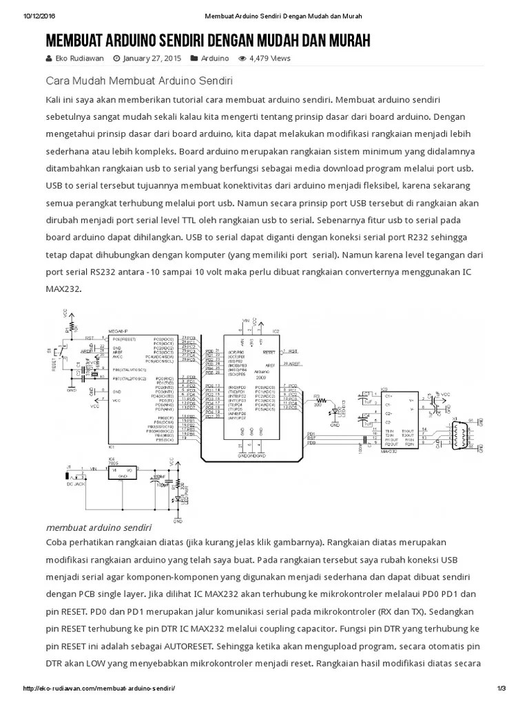 Membuat Arduino Sendiri Dengan Mudah Dan Murah | PDF | Griya & Taman | Komputer
