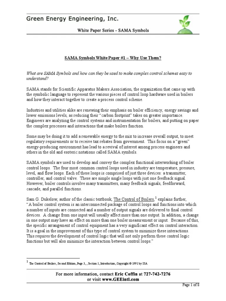 Sama Symbols Why Use Them Pdf Control System