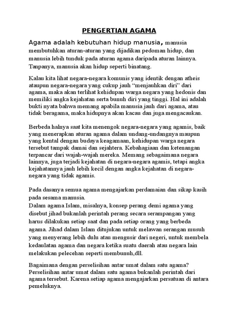 Mengapa Manusia Perlu Aturan Dalam Agama Islam