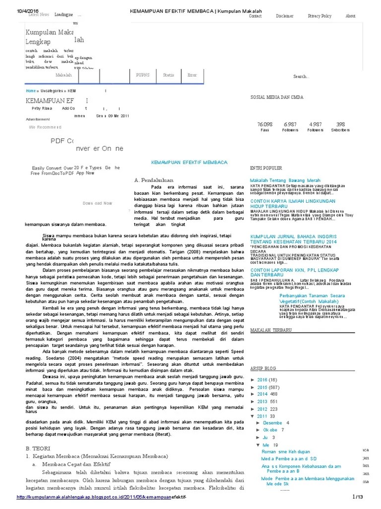 6) apakah yang dimaksud dengan teknik membaca cepat: Kemampuan Efektif Membaca Kumpulan Makalah Lengkap Pdf