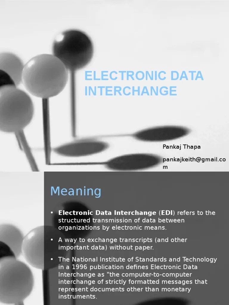 Electronic Data Interchange | PDF | Electronic Data Interchange | Data