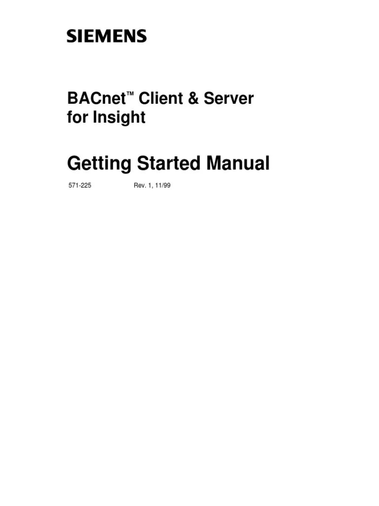 Siemens Bacnet | PDF | Ip Address | Port (Computer Networking)