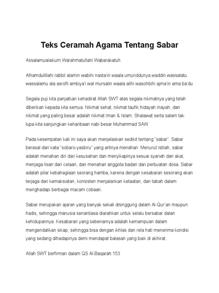 Ceramah B Indo | PDF