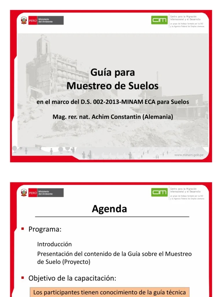 Guía Muestreo De Suelos PDF | PDF | Suelo | Remediación Ambiental