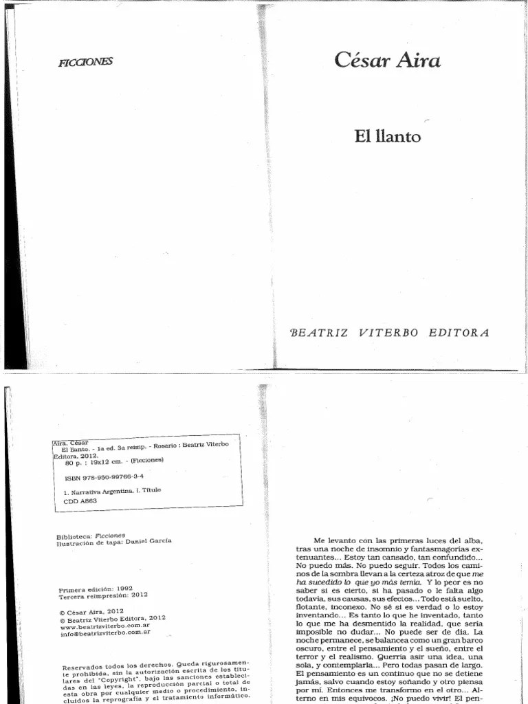 César Aira - El Llanto | PDF