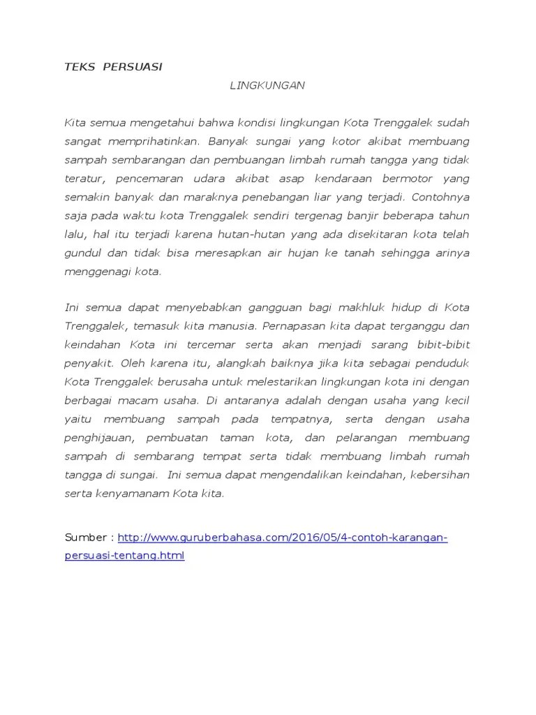 Contoh Kalimat Persuasif Tentang Pendidikan - 10 Contoh Teks Persuasif Beserta Strukturnya All Tema / Disini pakdosen membahas secara rinci tentang pengertian, ciri dan contoh.