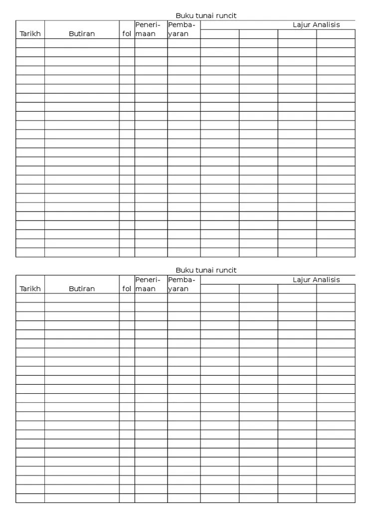 Imbangan duga yang seimbang tidak semestinya betul. Buku Tunai Runcit æ ¼å­ Pdf