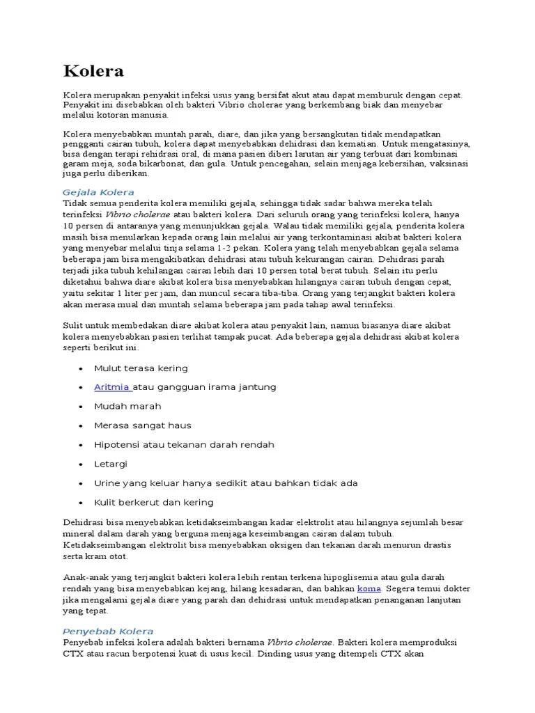penyakit maag kolera dan diare