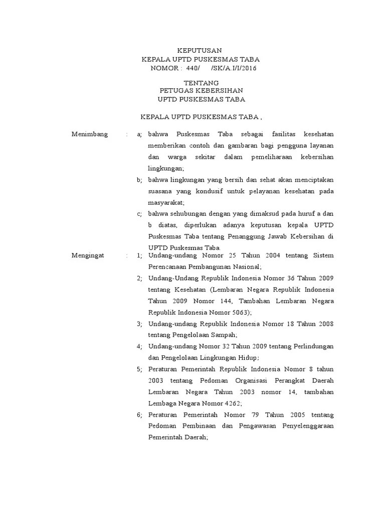 We did not find results for: Contoh Sk Cleaning Service Kantor Desa Masnurul