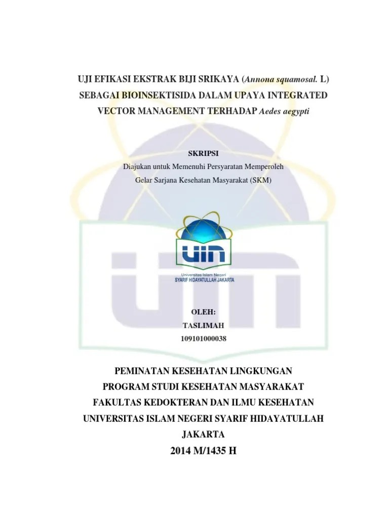 Silahkan anda klik link tentang kumpulan contoh judul karya tulis ilmiah jurusan ips doc yang ada di bawah ini. Skripsi Kesehatan Lingkungan Tentang Vektor - Pejuang Skripsi
