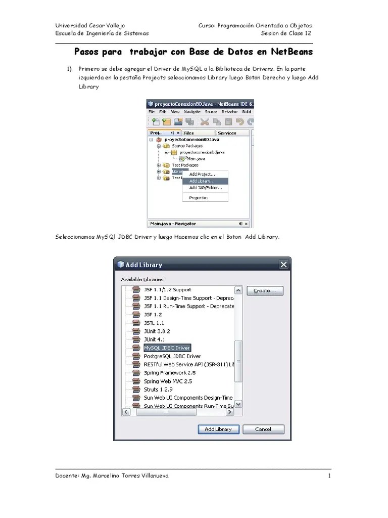 Conexion A MySQL Con Java | PDF | Java (lenguaje De Programación) | Mi Sql