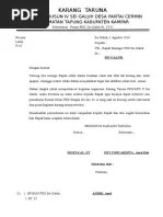 Contoh Surat Rasmi Permohonan 