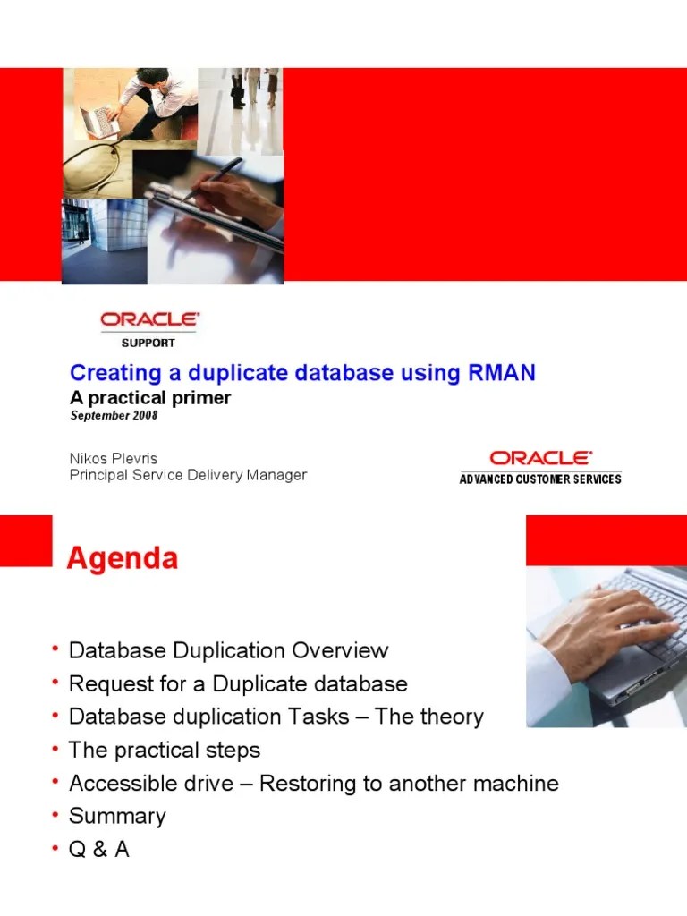 Create A Duplicate ORACLE Database On Windows | PDF | Databases ...