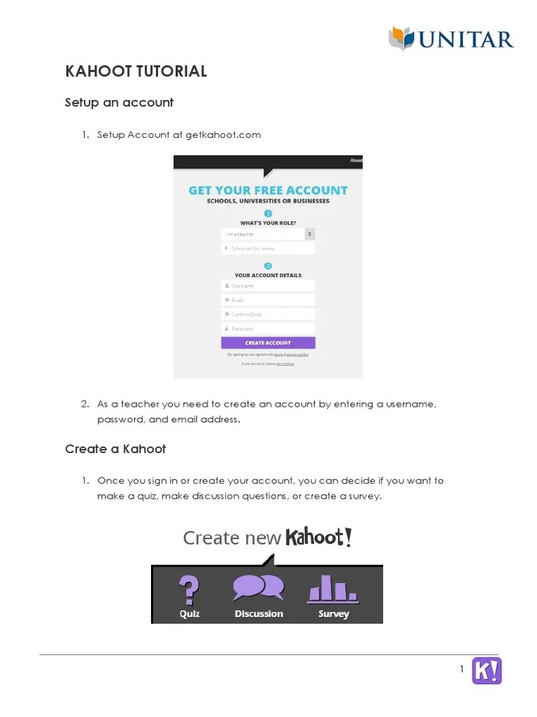 Kahoot Tutorial | Download Free PDF | Computing | Computing And ...