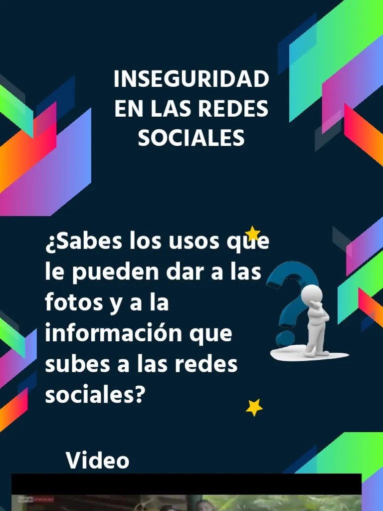 Inseguridad En Redes Sociales | PDF | Acoso Cibernético | Servicio De ...