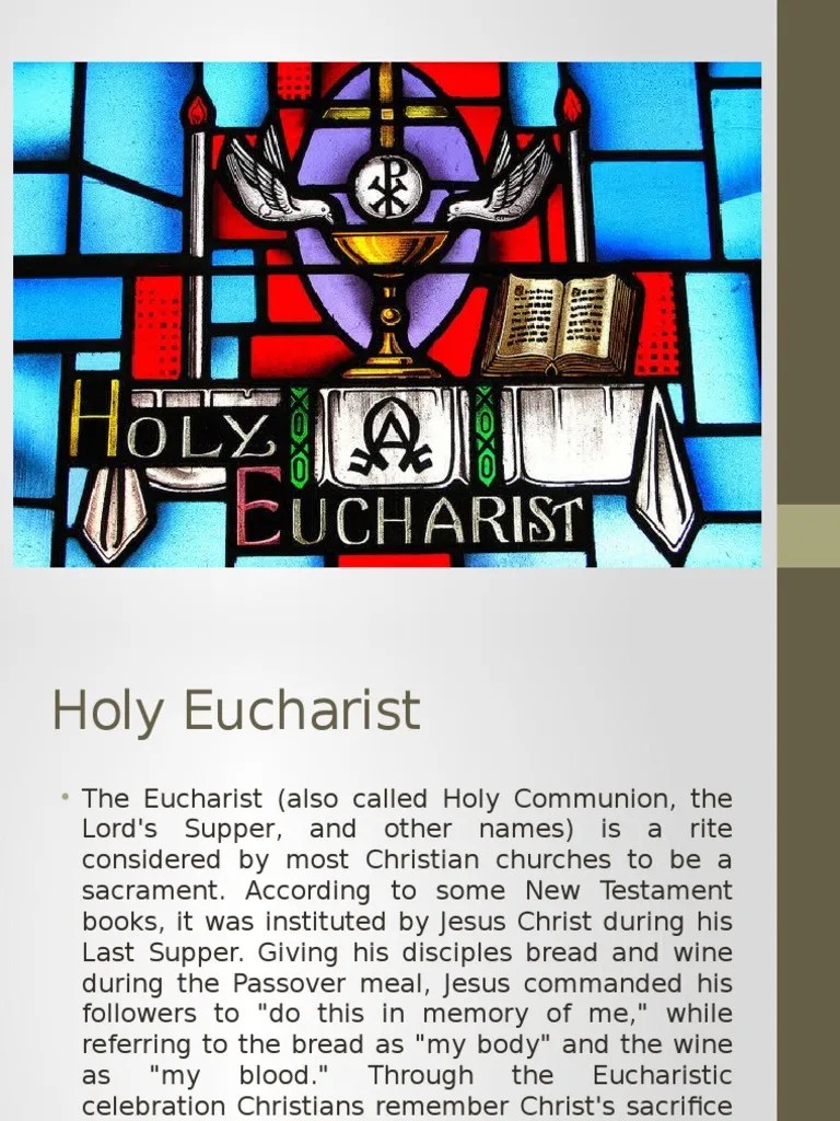Holy Eucharist | PDF