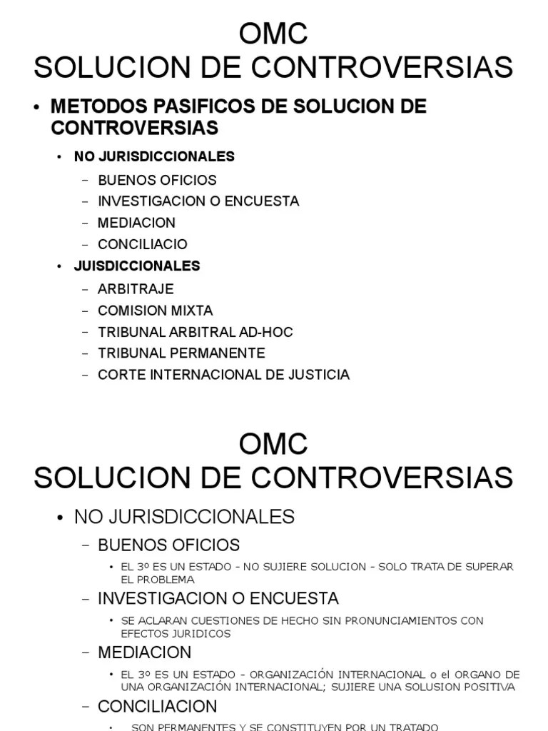SOLUCION DE DIFERENCIAS OMC - Odp | PDF | Organización De Comercio Mundial | Apelación