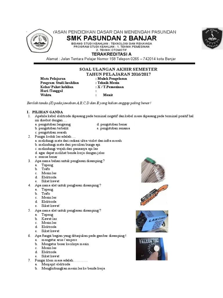 Soal Gambar Teknik Mesin Pdf