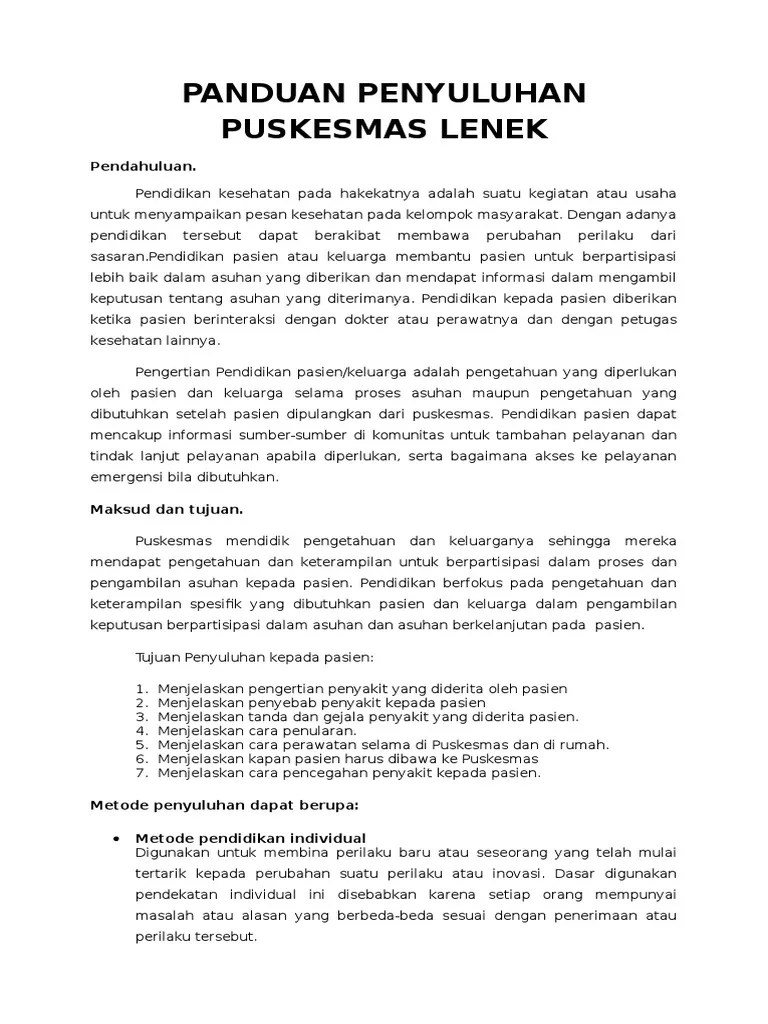 7.8.1.2 Panduan Penyuluhan | PDF