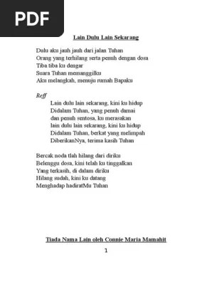 Ku hidup bagimu michelle & sari simorangkir lirik: Lirik Lagu Pujian Pdf