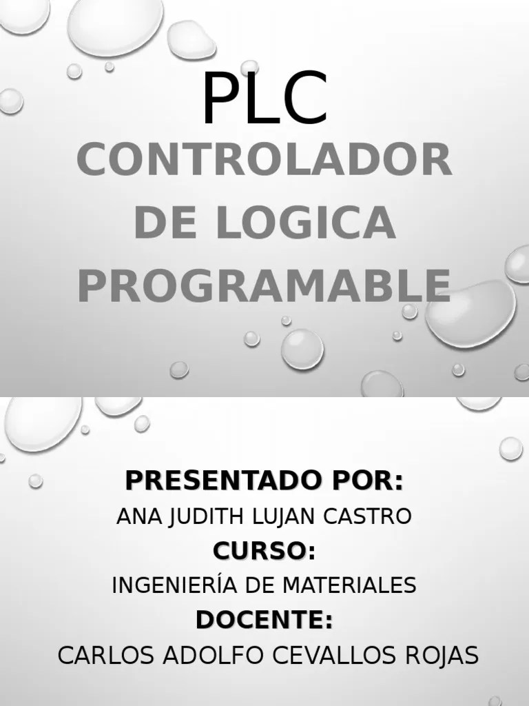 Controlador De Logica Programable | Descargar Gratis PDF | Controlador Lógico Programable ...