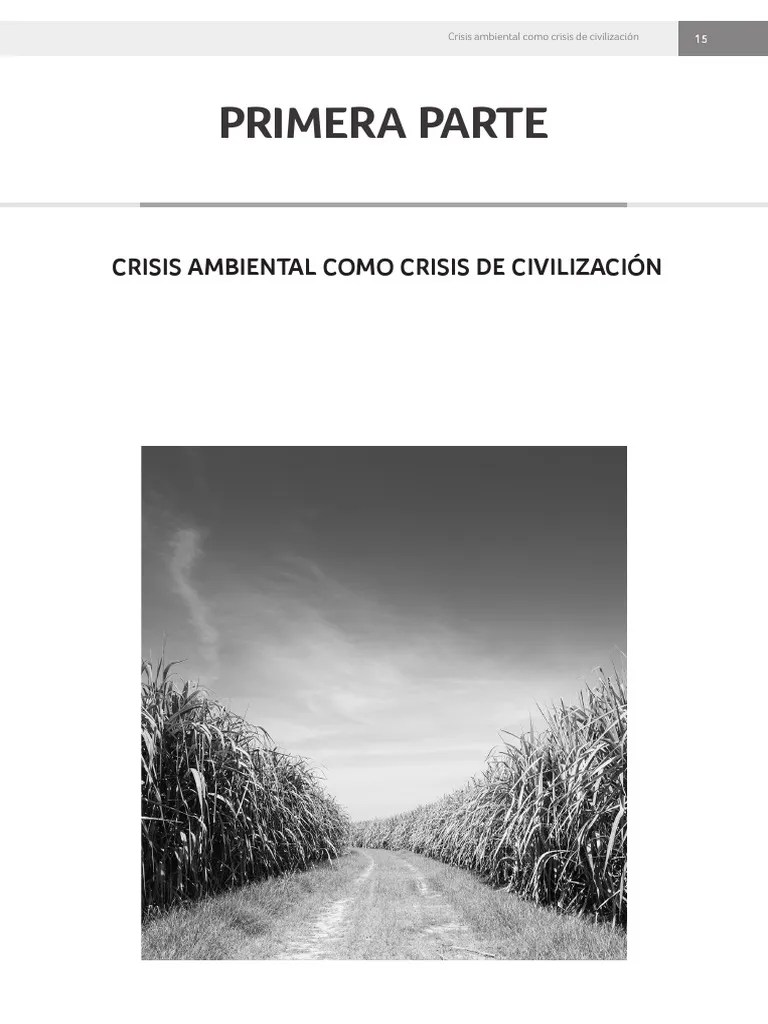 Crisis Ambiental Como Crisis De Civilización | PDF | Science | Conocimiento