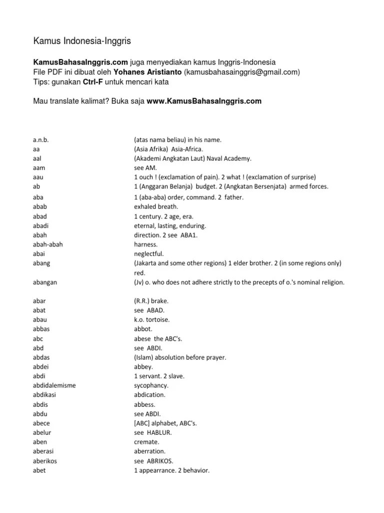 Harga ni termasuk pintu 1,tingkap 2, plug 3, paip air 2, bumbung dan lantai sama macam asal. Kamusindonesiainggris Pdf Pdf Religion And Belief