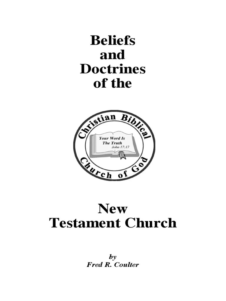 Booklet Beliefs NT Church | PDF | Baptism | Grace In Christianity