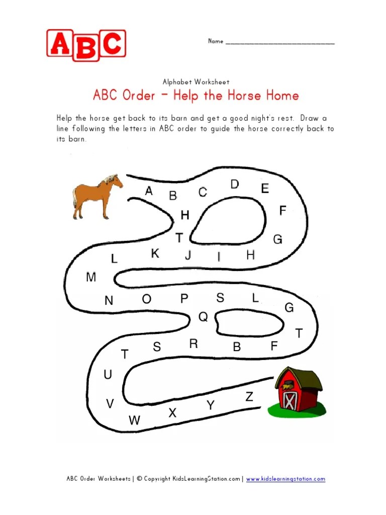abc order maze