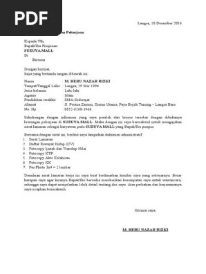 Cv untuk melamar kerja, simak contoh cv untuk lulusan sma/smk di bawah ini. 45 Contoh Cv Lulusan Smk Otomotif Cessy Gunawan